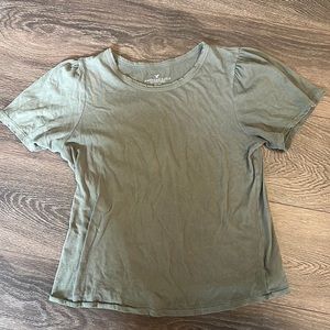 American eagle olive green top size medium